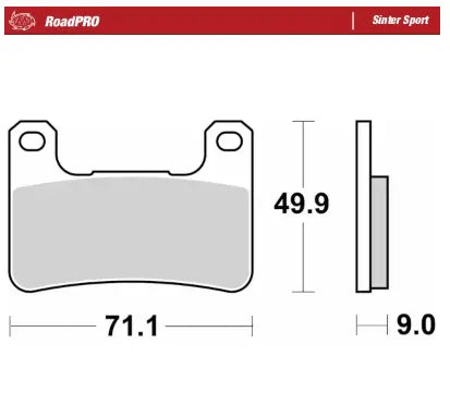 Moto-Master RoadPro Sinter Sport Front Brake Pads