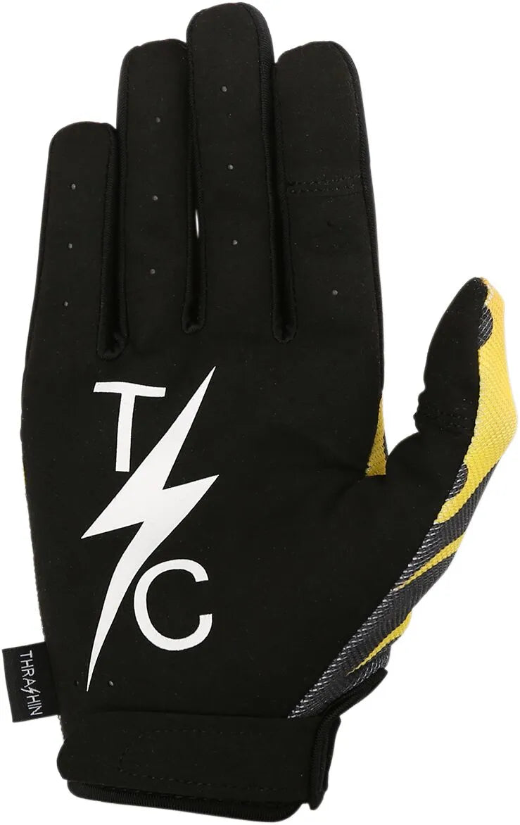 Thrashin Supply Co. Stealth Gloves - Black/Orange/Yellow