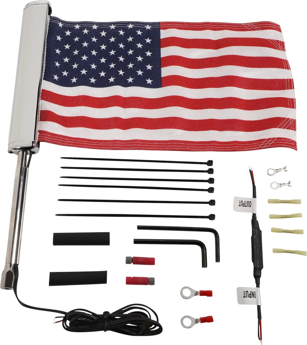 CIRO LED Lighted Flagpole for Motorcycle
