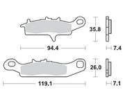 Moto-Master Racing Bremsbeläge Für Atv - Vorne