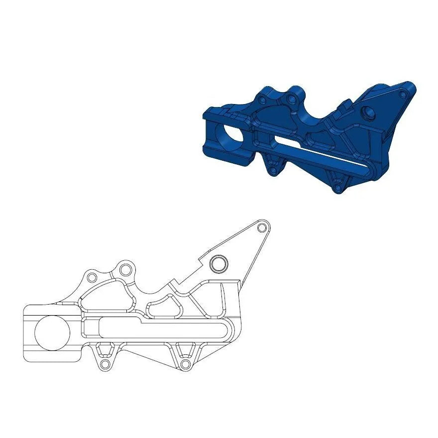 Moto-master Relocation Bracket For Oem Caliper