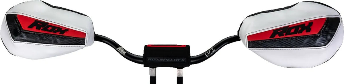 Rox Speed FX Plastic Handguards - 7/8" - Black/White/Red - FT3-HG-BWR