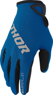 Thor Youth Ridemode Static Mx Gloves - Black/Blue