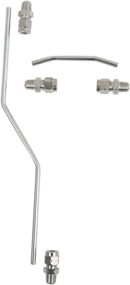 Drag Specialties Chrome Rocker Oil Lines