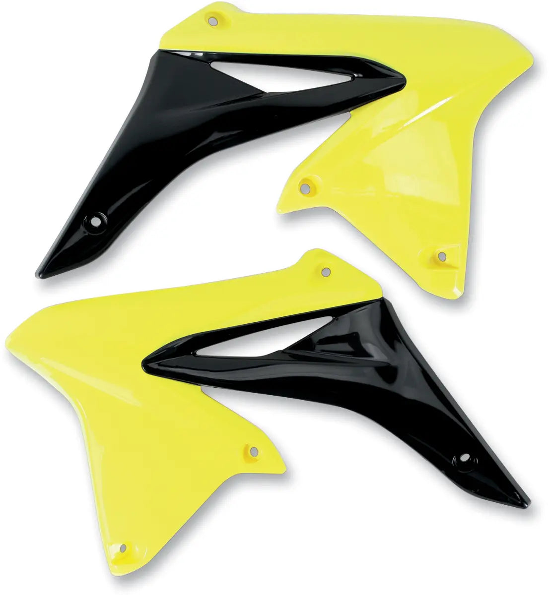 Ufo Replacement Radiator Shrouds - Black/yellow