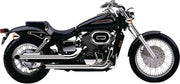 Cobra Drag Pipes Auspuffanlage Komplett Chrom 2-in-2