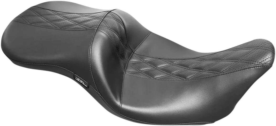 Le Pera Maverick Seat - Black Vinyl - For Harley Davidson