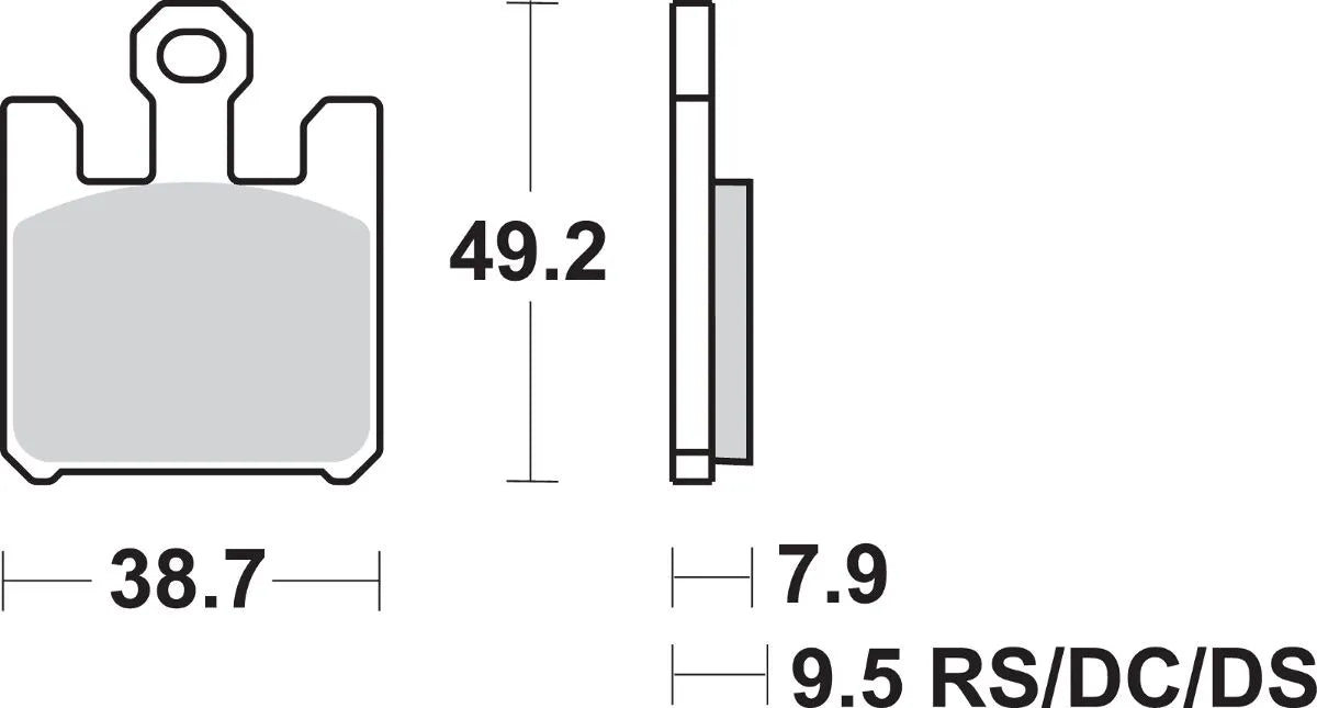 Sbs Hs Street Excel Sinter-Bremsbeläge Vorne - Vorne