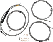 La Choppers Standard Stainless Braided Cable/Brake Line Kit
