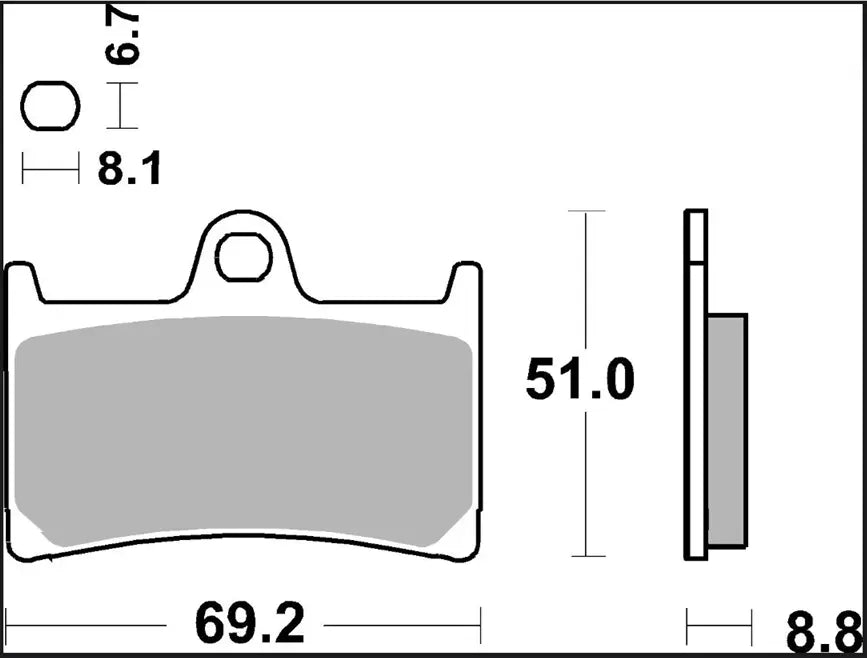 Brembo Cc Carbon Ceramic Brake Pad Set