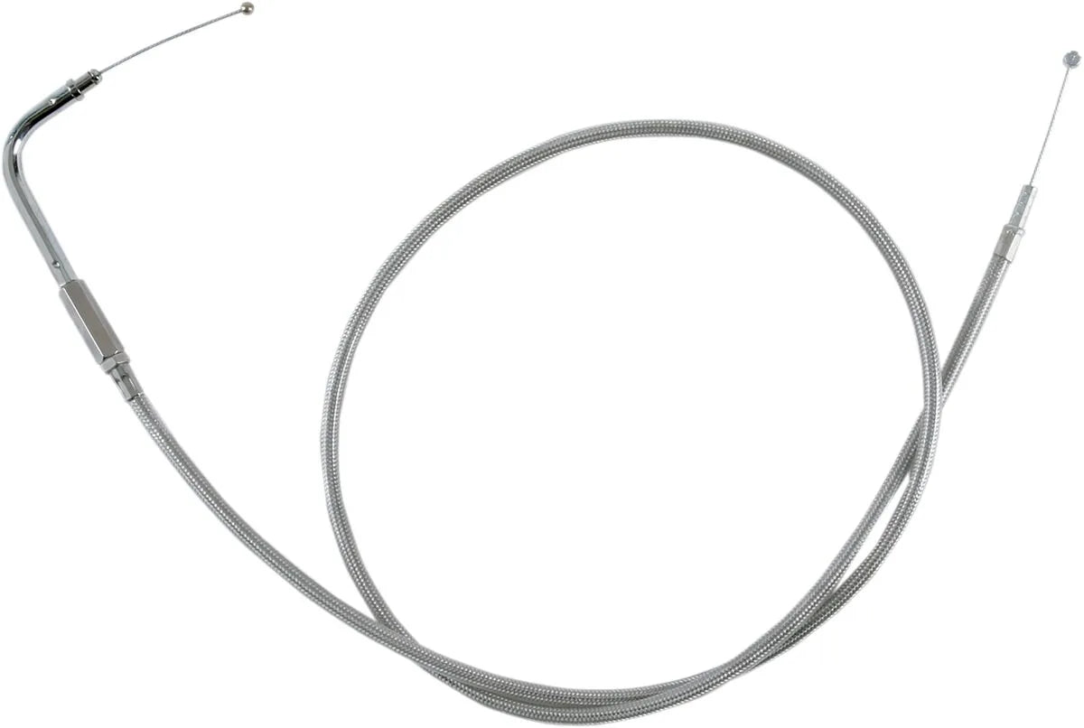 Drag Specialties Stainless Braided Idle Cable