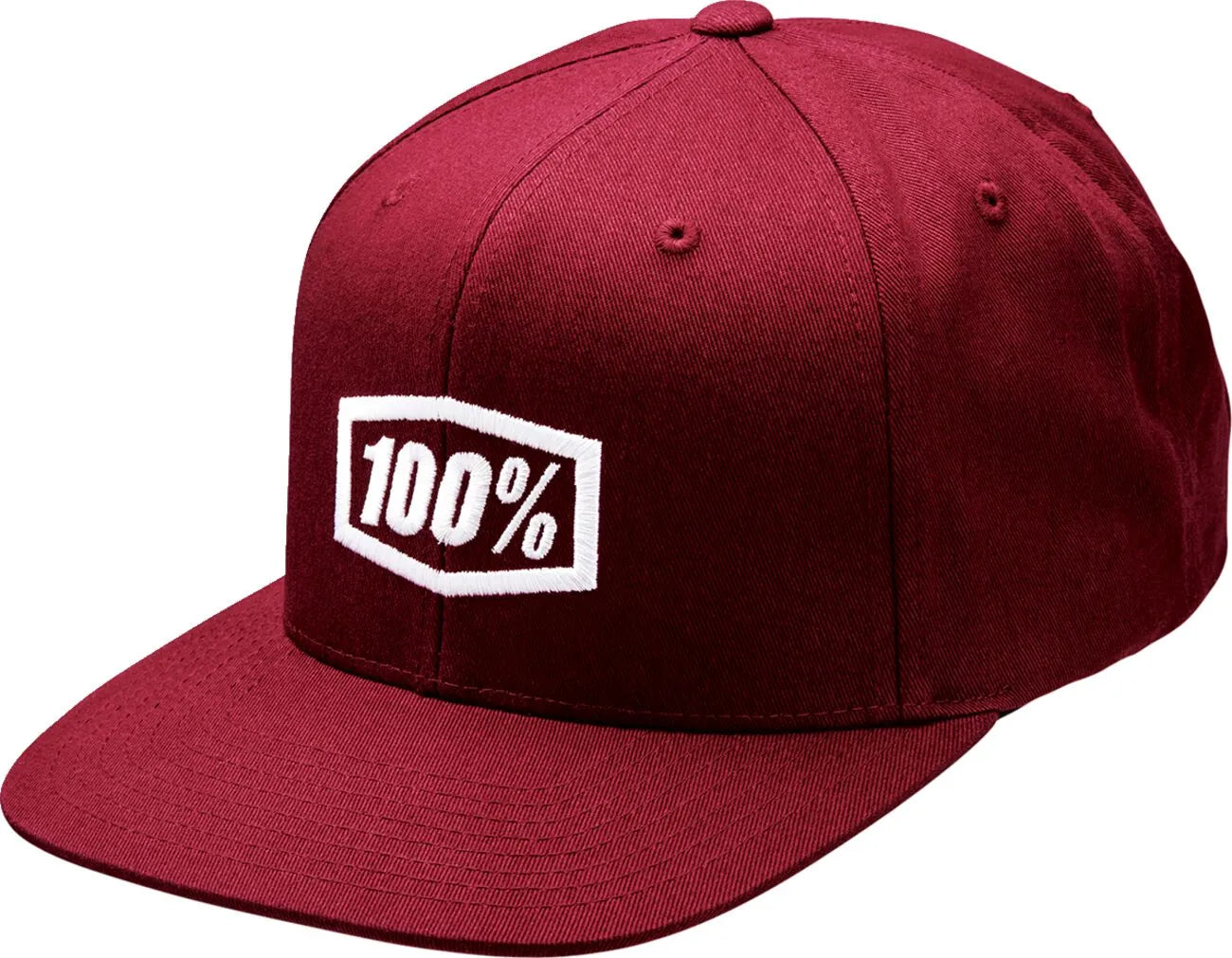 100% Icon Flat Bill Snapback Hat