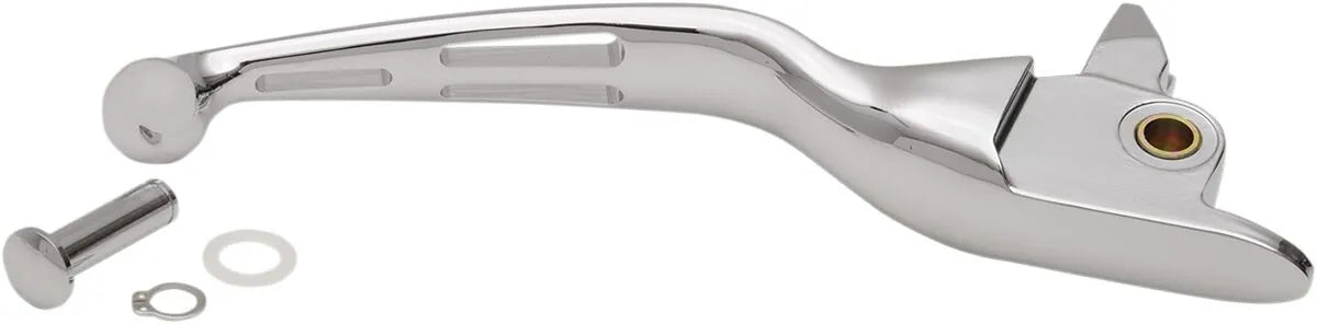 Drag Specialties Brake Lever - Chrome, Slotted Wide Blade