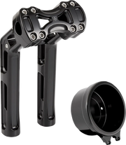 Arlen Ness Method Wayback 10" Risers Black 4" Gauge Softail