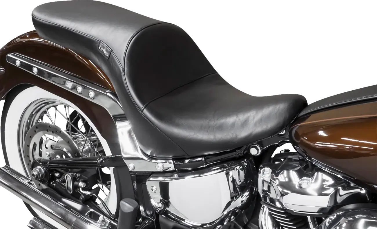 Le Pera Maverick Seat - Black Vinyl - For Harley Davidson