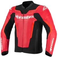 Alpinestars Gp Force Airflow V2 Leather Jacket - Red Fluo