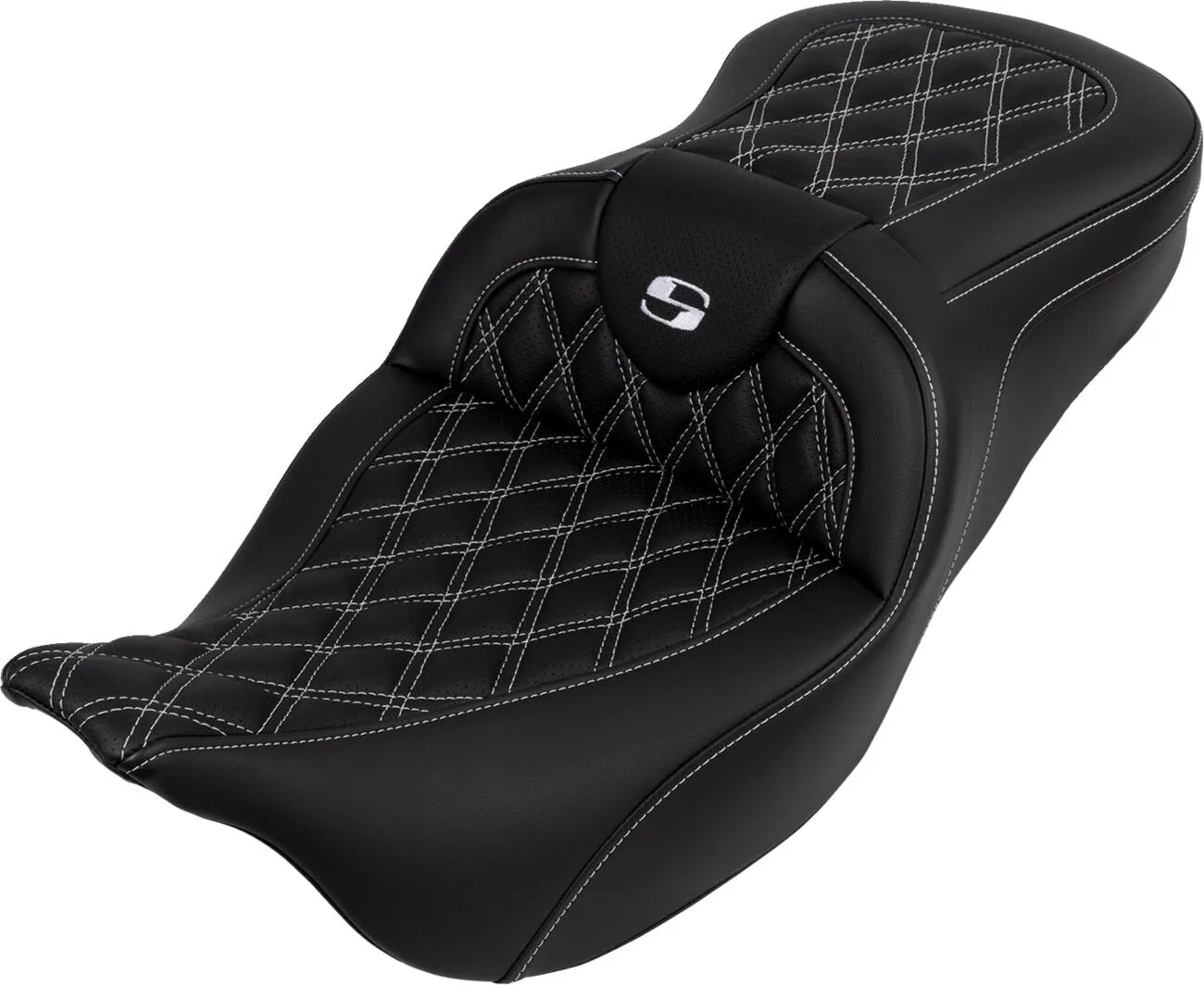 Saddlemen Roadsofa Lattice Stitch Seat - For Harley Davidson