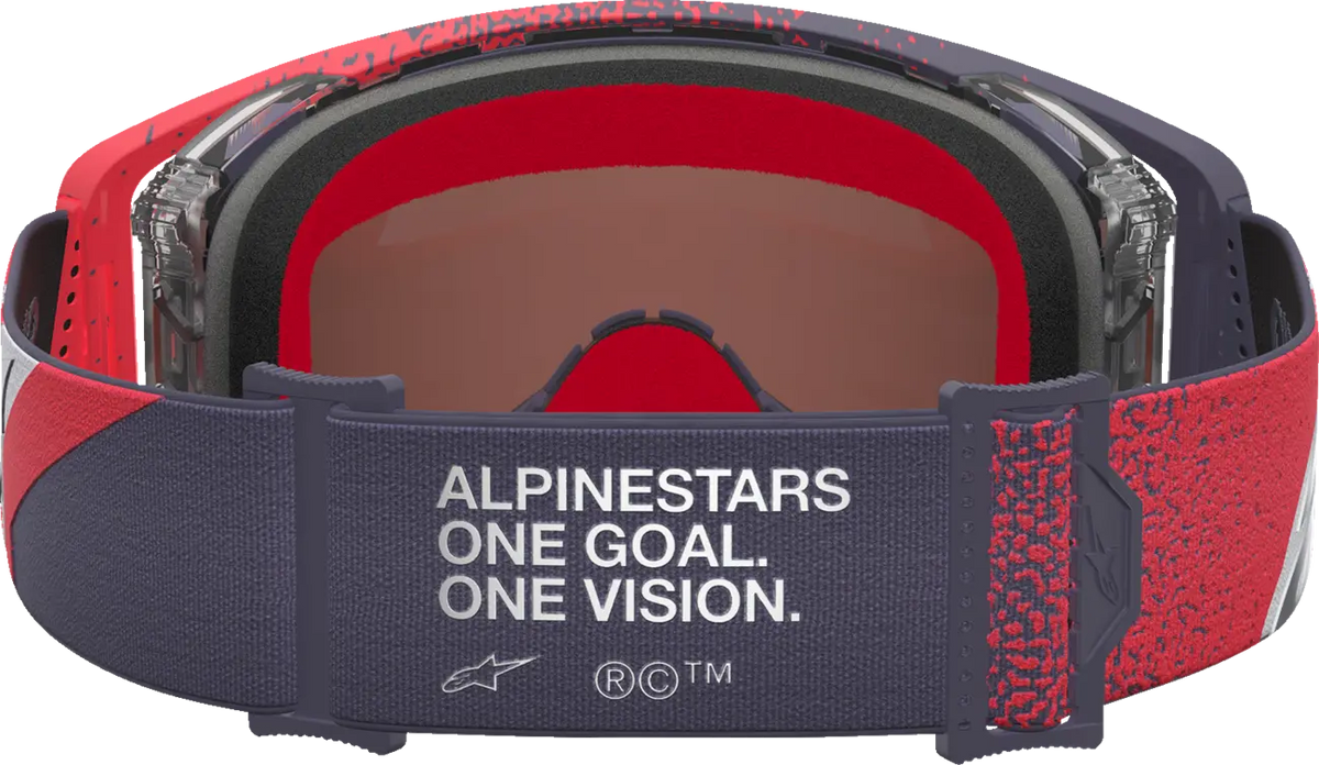 Alpinestars Supertech Hiten Goggles Black Red Mirror Silver