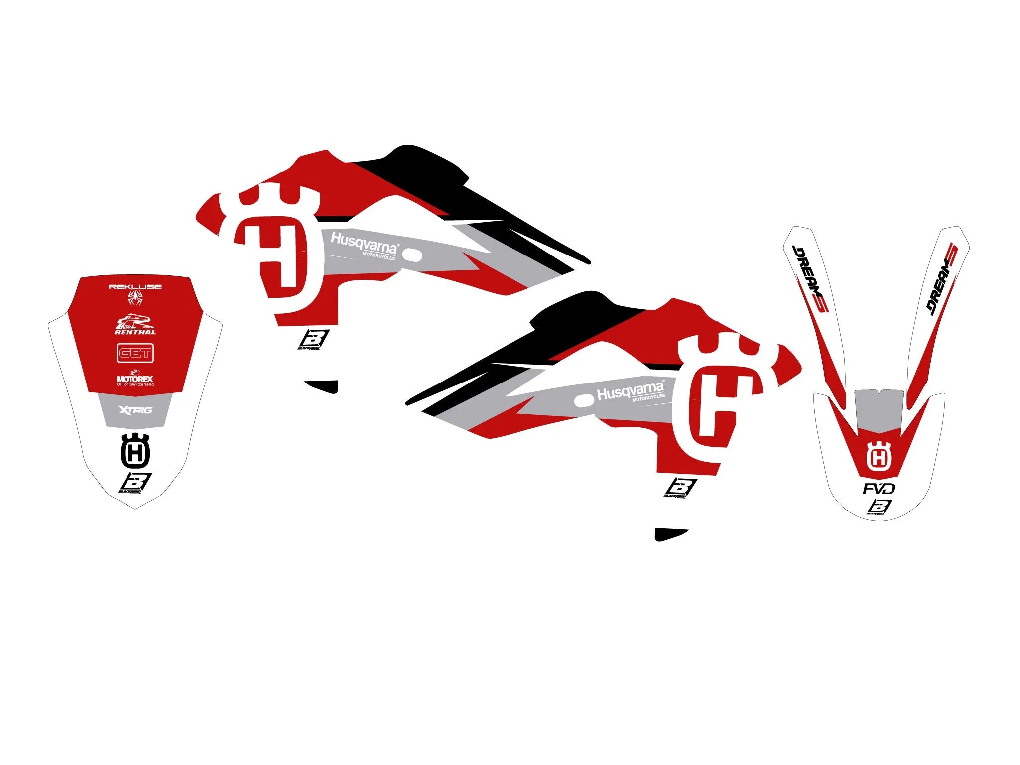 Blackbird Racing Dream 5 Graphic Kit For Husqvarna