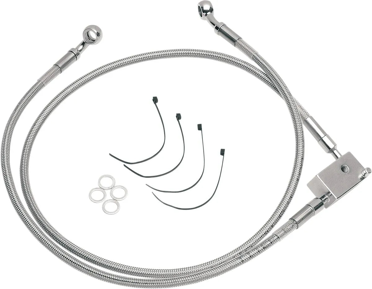 Drag Specialties Verlängertes Bremsleitungskit 35.5" Edelstahl
