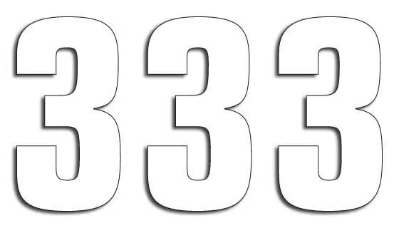 Blackbird Racing Number Plate Graphic - Two Series Numbers