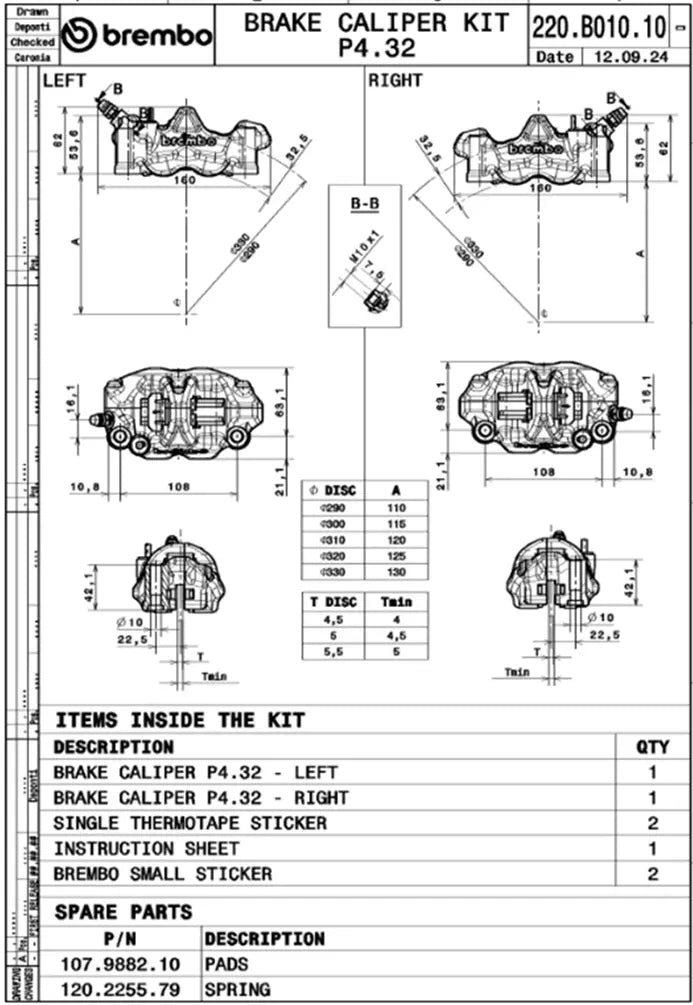 Brembo Gp4-rx Bremszangen-Kit Upgrade Line