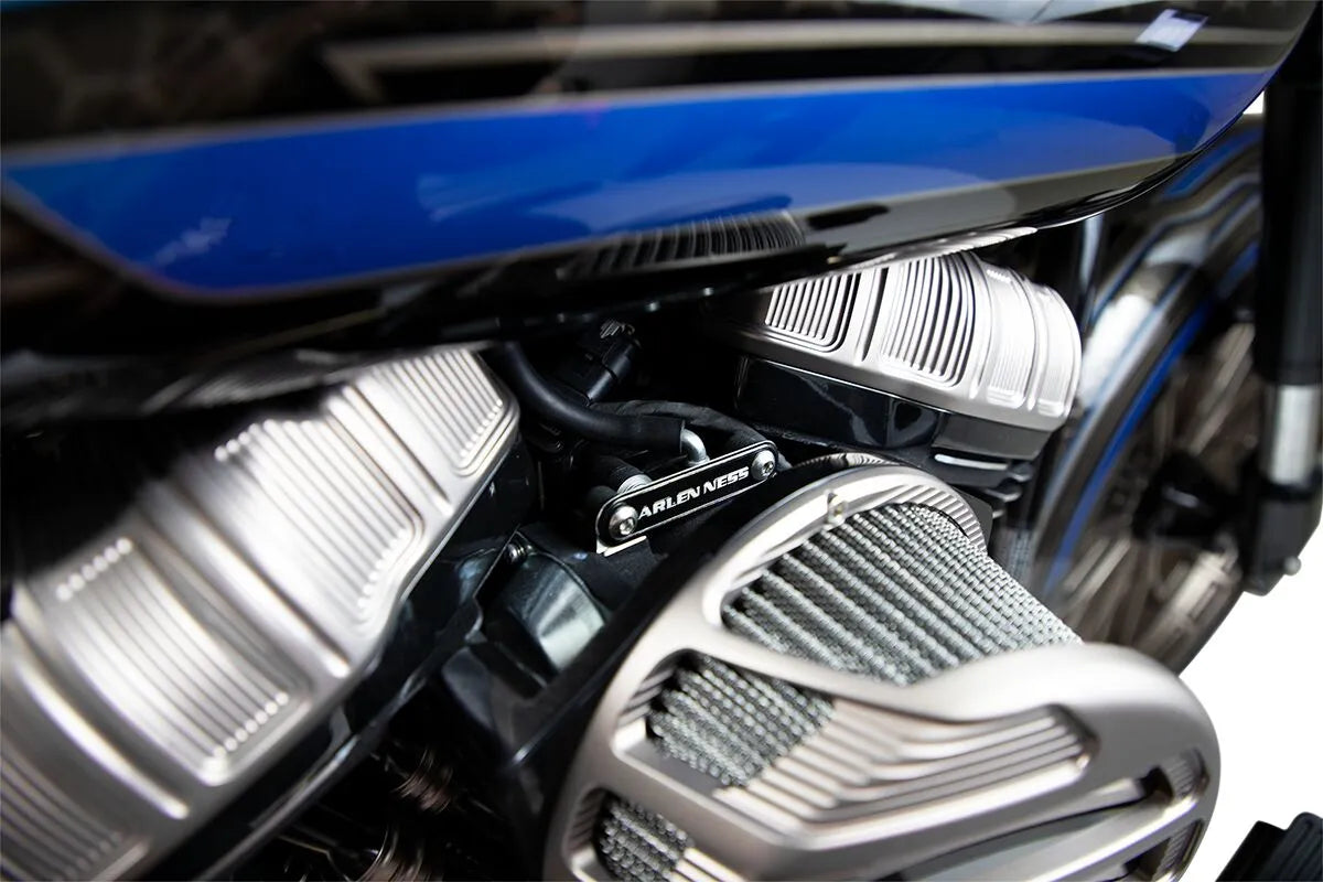 Arlen Ness 10 Gauge Rocker Box Top Covers - Titanium
