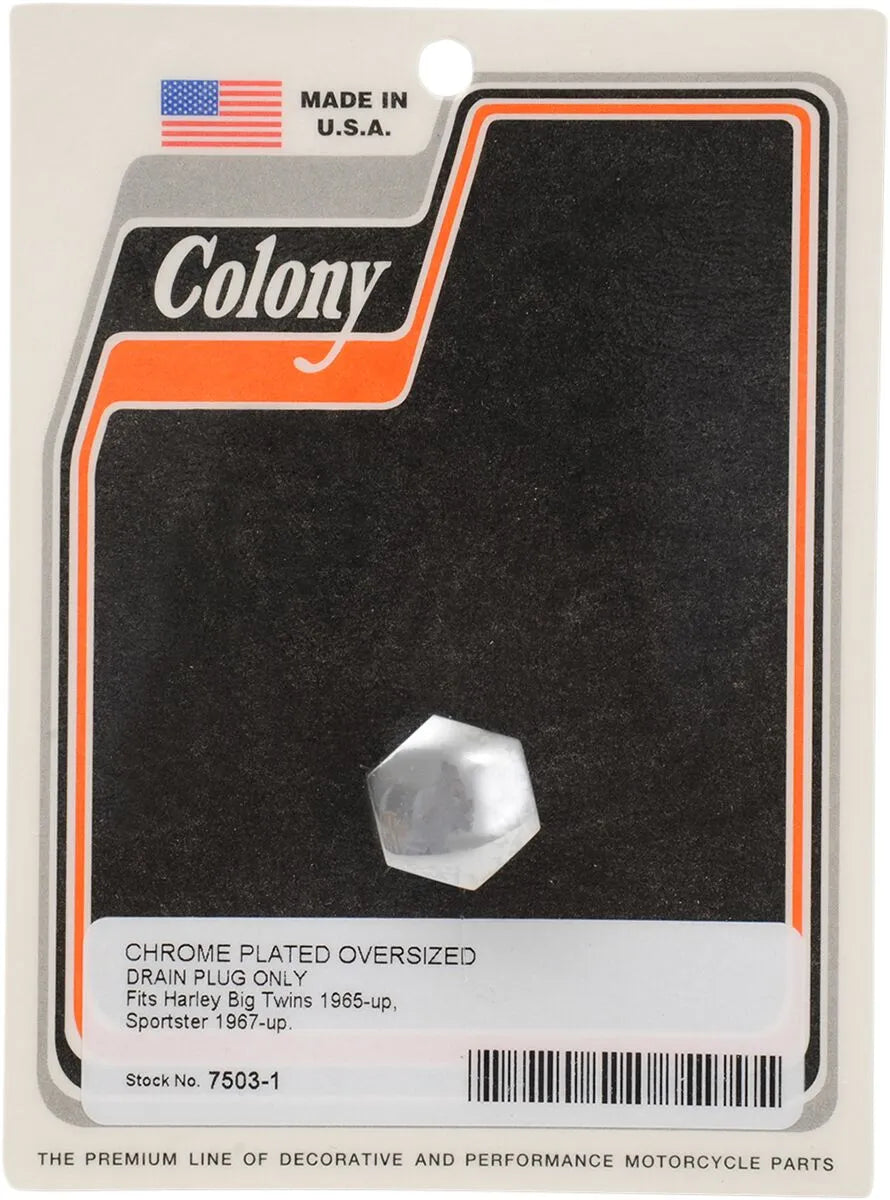 Colony Oversized Chrome Drain Plug 9/16"-18