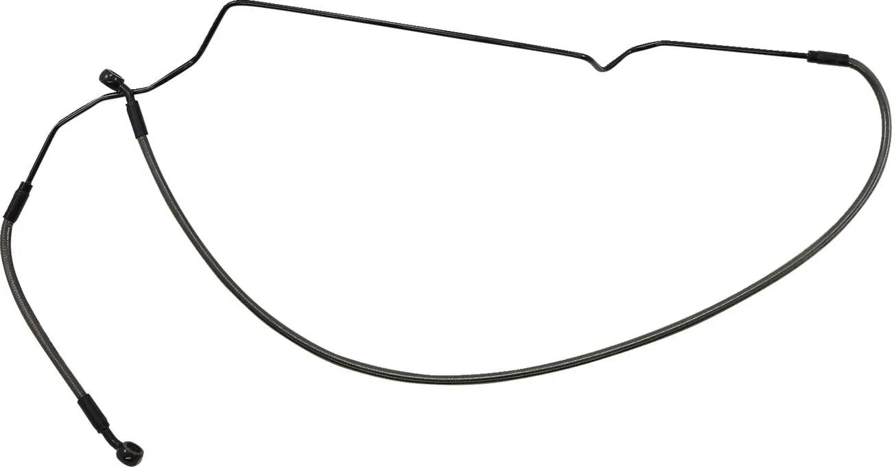 Magnum Shielding Ummantelte Vordere Bremse Leitung - Black Pearl