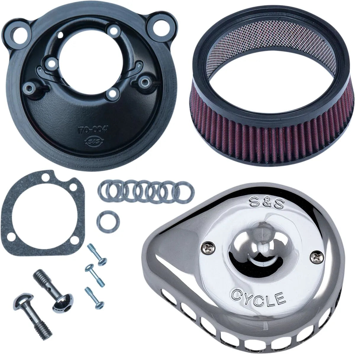 S&s Cycle Mini Teardrop Stealth Air Cleaner Kit