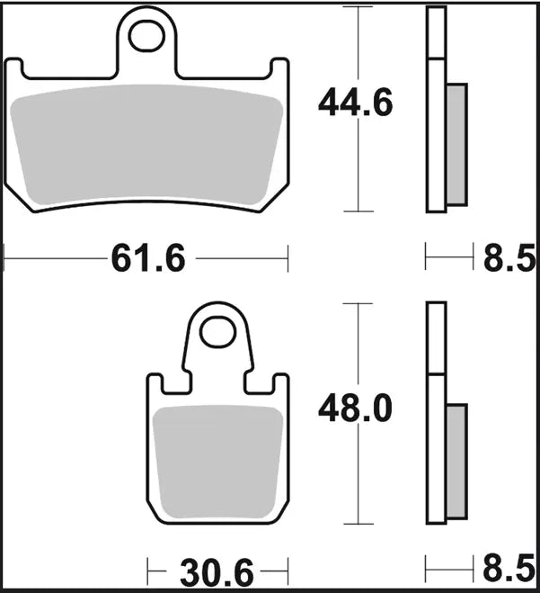 Brembo RC Carbon Ceramic Racing Brake Pads