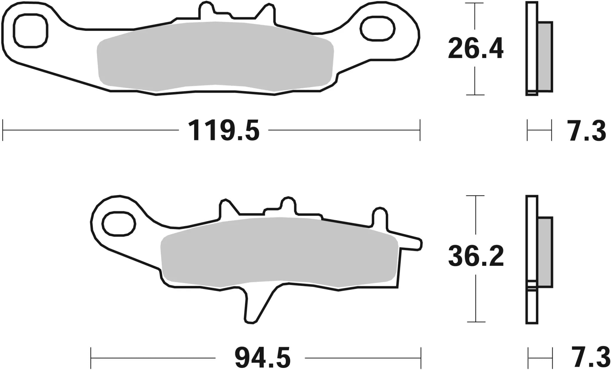 SBS Si Offroad Sinter Bremsbeläge - Vorne