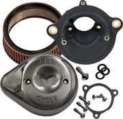 S&s Cycle Stealth Air Cleaner Kit Lava Chrome Teardrop