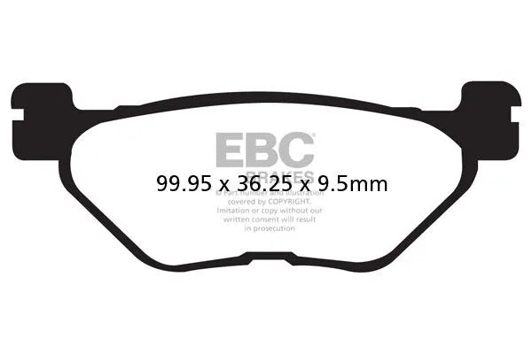 Ebc Vee Semi-Sinter Bremsbeläge - Hinten