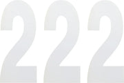 Factory Effex Standard Numbers Plate Graphic - 8" White (3-pack)