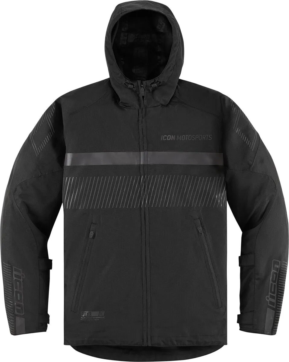 Icon Women’s Pdx3™ Motorcycle Jacket - Black/Dark Gray