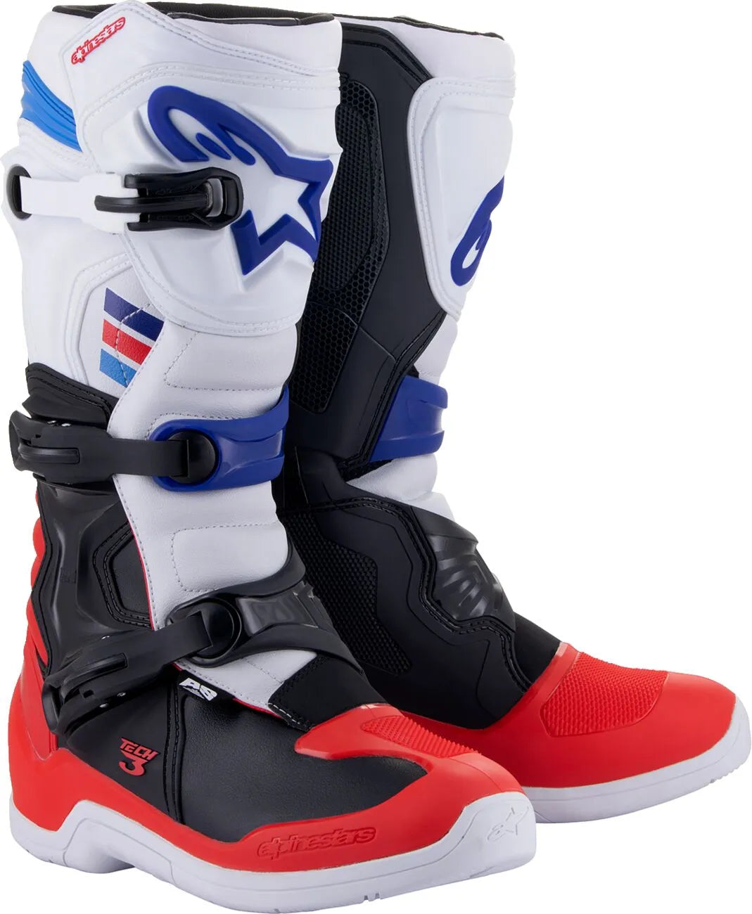 Alpinestars Tech 3 Boots White/Red/Blue