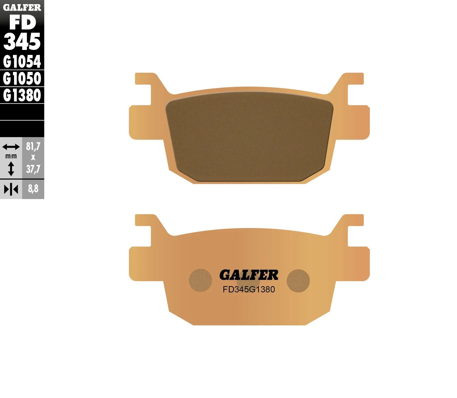 Galfer Hh Sintered Brake Pads - Rear