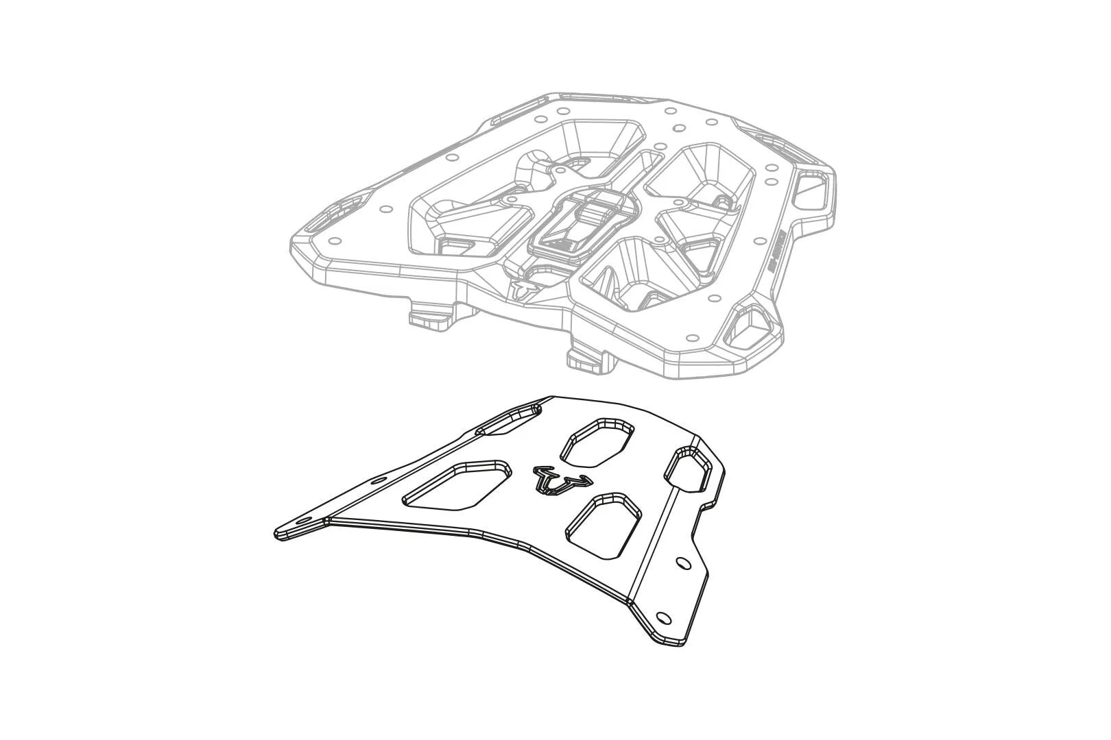 Sw-motech Street Rack Luggage Carrier Rear Black
