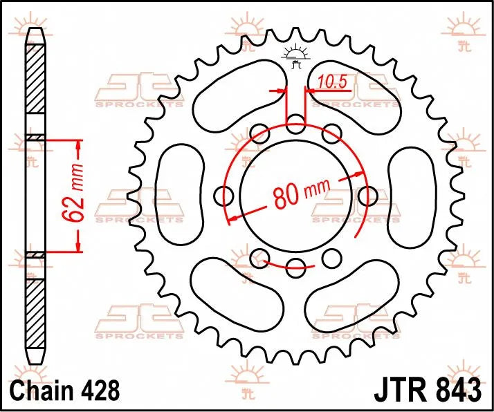 Jt Sprockets Steel Rear Sprocket 48t