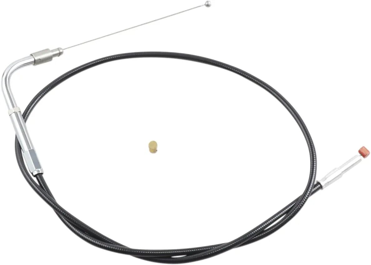 Barnett Black Vinyl Standard Idle Cable for Harley Davidson