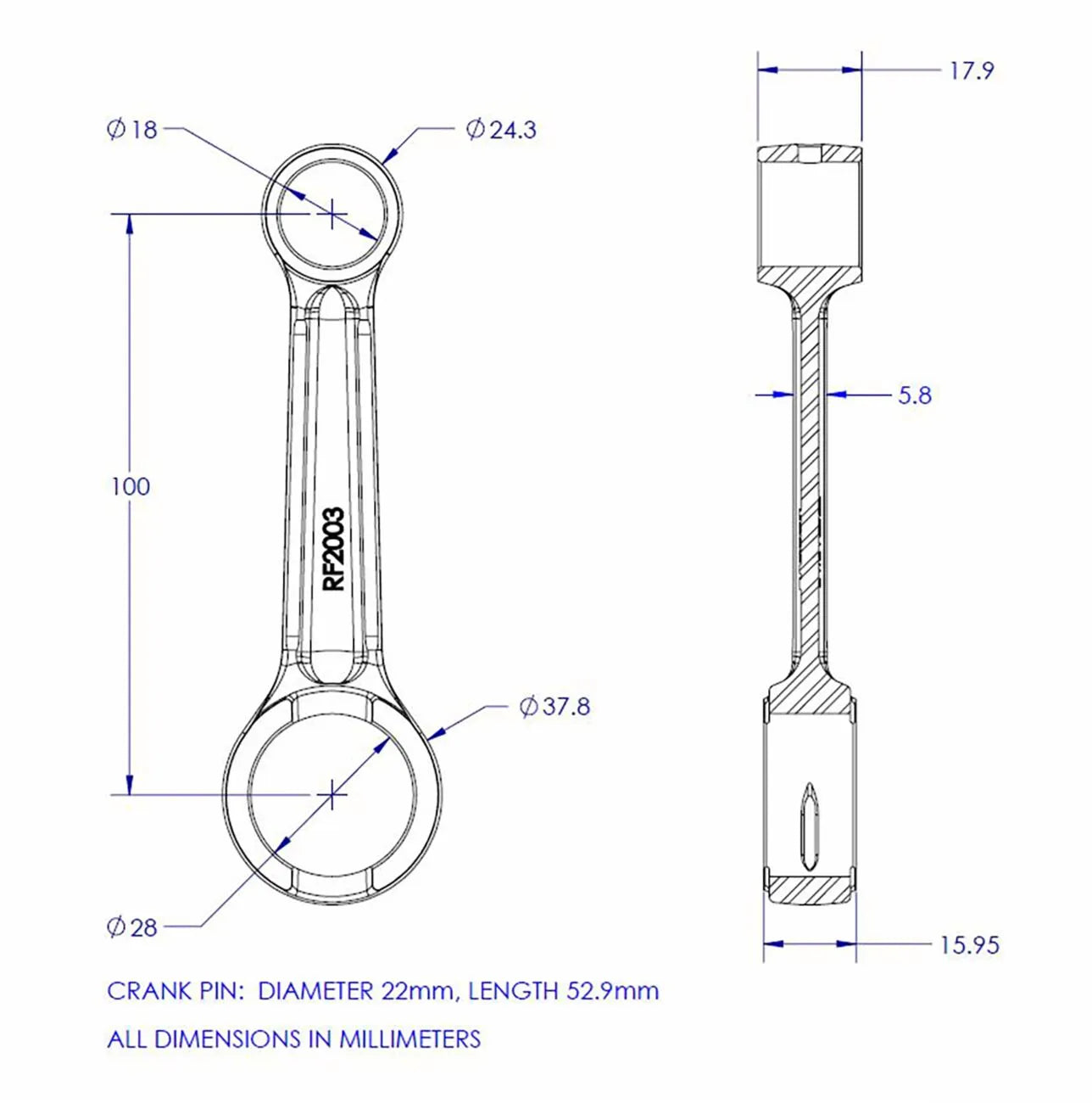 Vintco Connecting Rod Kit