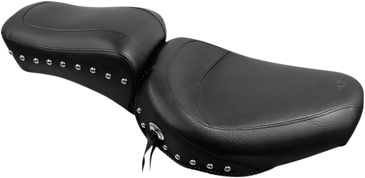 Mustang Studded 2-up Seat - For Harley Davidson