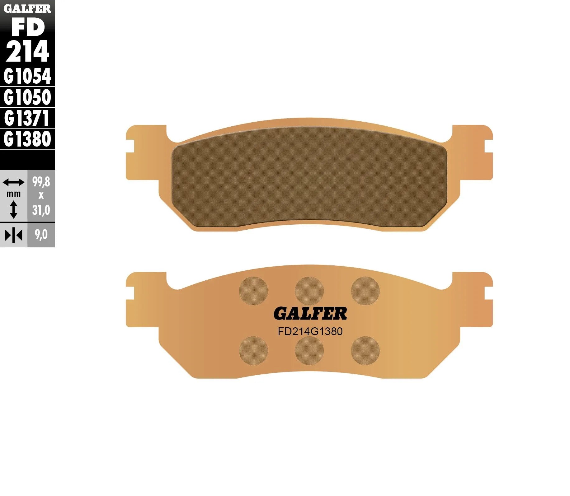 Galfer Hh Sintered Brake Pads For Motorcycle - Front & Rear
