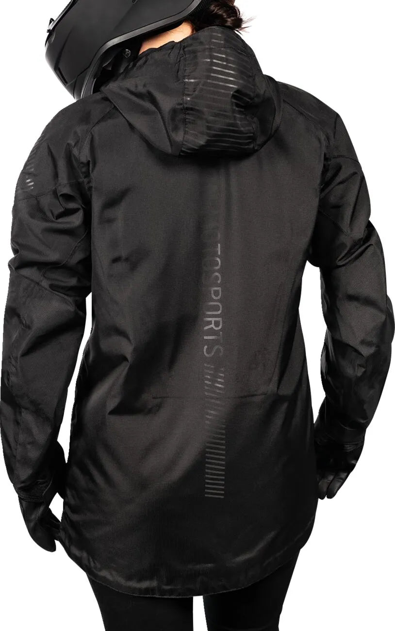 Icon Women’s Pdx3™ Motorcycle Jacket - Black/Dark Gray