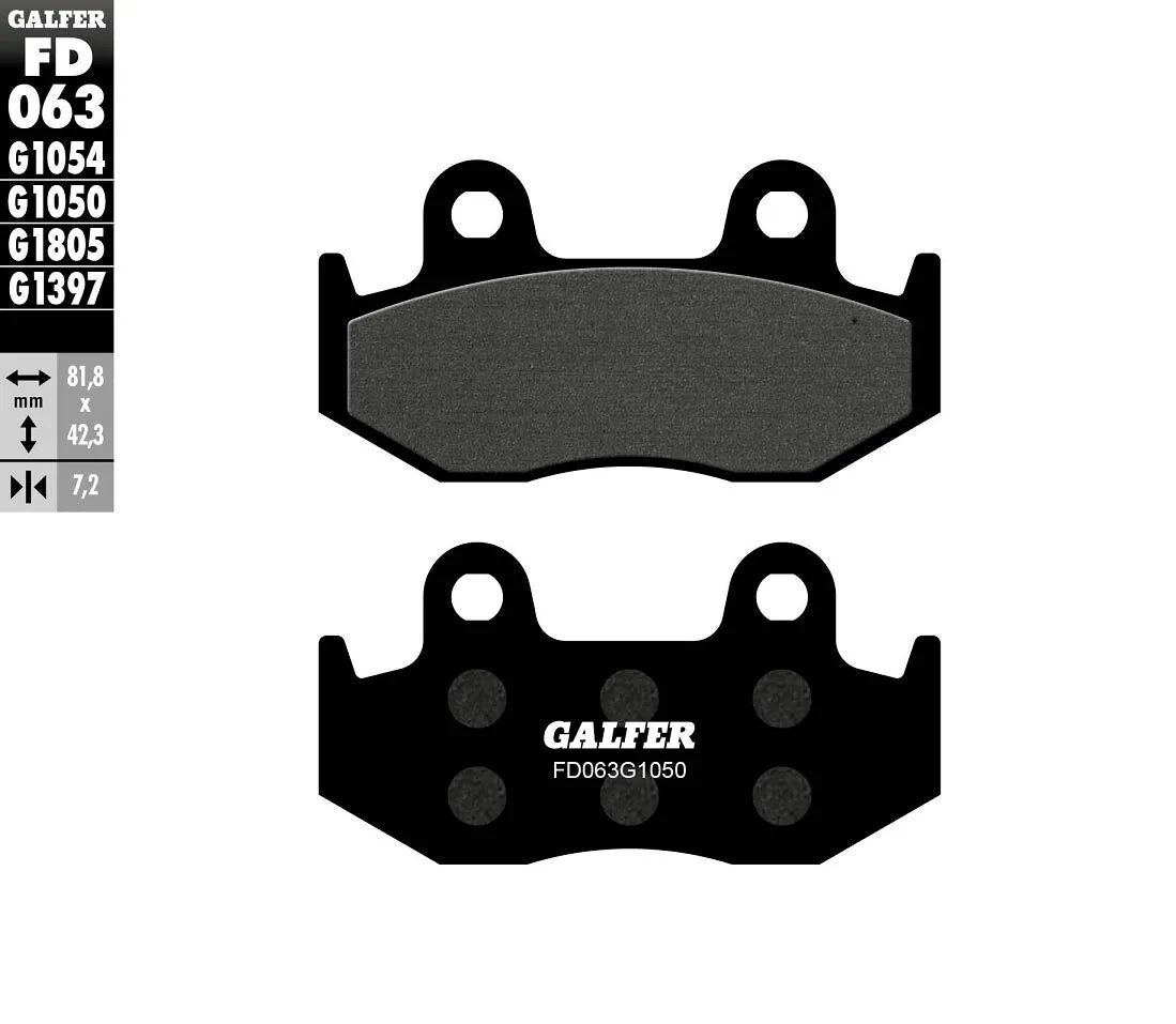 Galfer Semi-Metallic Bremsbeläge für OEM-Ersatz - Vorne & Hinten