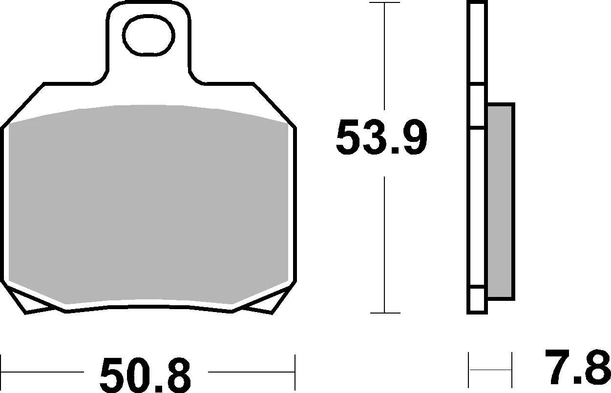 Sbs Ms Scooter Maxi Sinter Bremsbeläge Satz - Vorne & Hinten