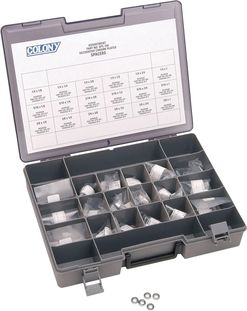 Colony Spacer for 5/16" Bolts 1/4" Length Chrome
