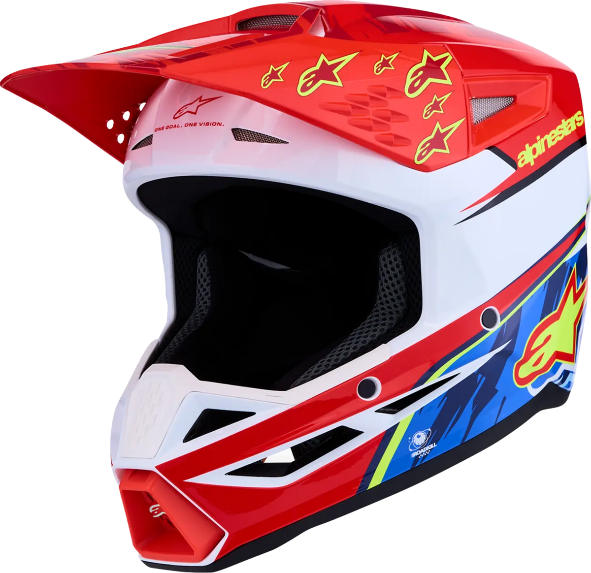 Alpinestars SM3 Falcon Helmet Red/White/Blue
