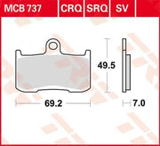 Trw All Round Sintermetall Bremsbeläge Satz Mit 2 - Vorne